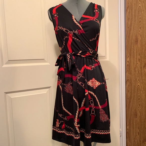 I.N.C Rope & Chain Patterned Dress - Picture 2 of 5